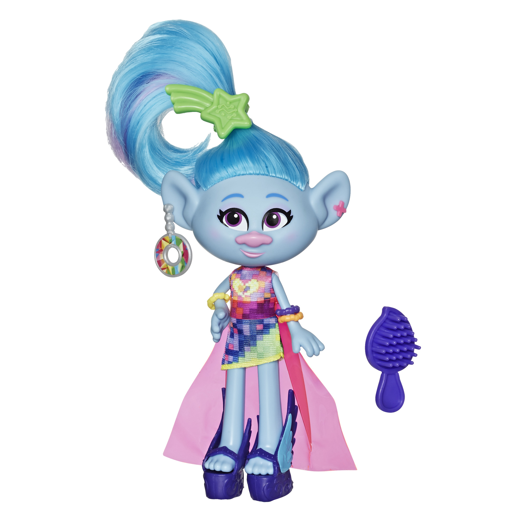 DreamWorks Trolls Glam Chenille Fashion Doll, Includes Dress and Shoes - image 1 of 11