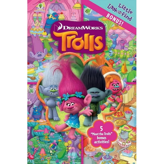 DreamWorks Trolls: Little Look and Find Bonus!: - (Hardcover)