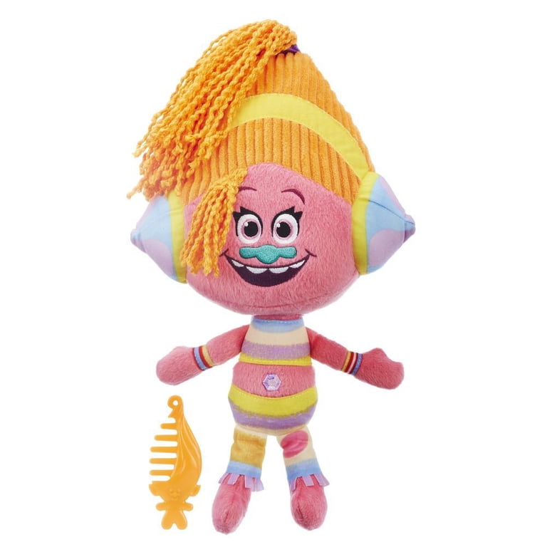 DreamWorks Trolls Movie DJ Suki Orange Talkin' Troll Plush Doll