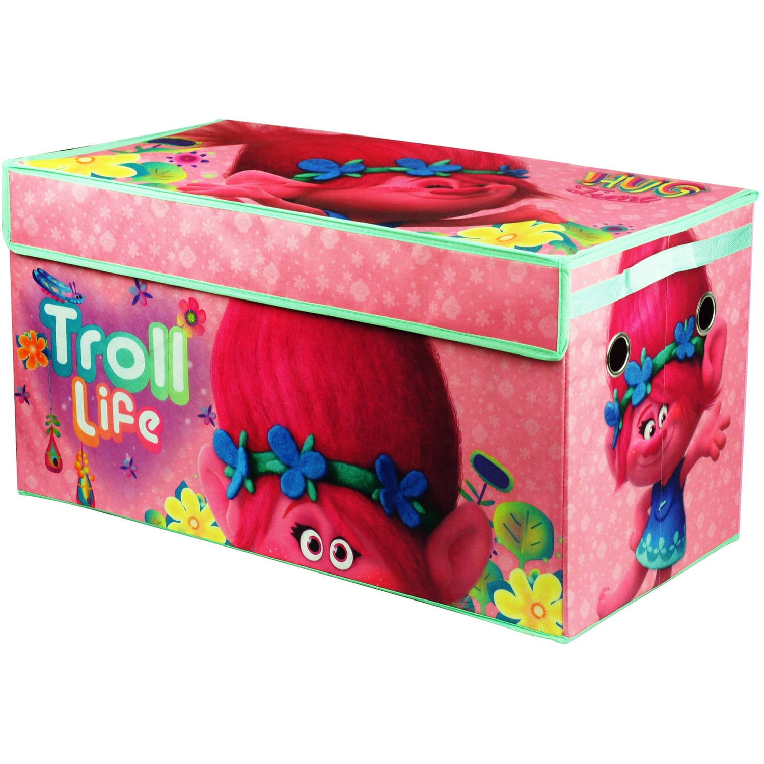 Trolls Storage DreamWorks Trolls Oversized Soft Collapsible Storage Trunk - Walmart.com