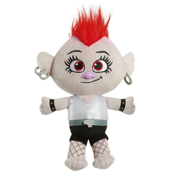 DreamWorks Trolls World Tour 8-Inch Small Plush Barb, Stuffed Toys for Kids, Multi-color,  Kids Toys for Ages 3 Up, Easter Basket Stuffers and Small Gifts
