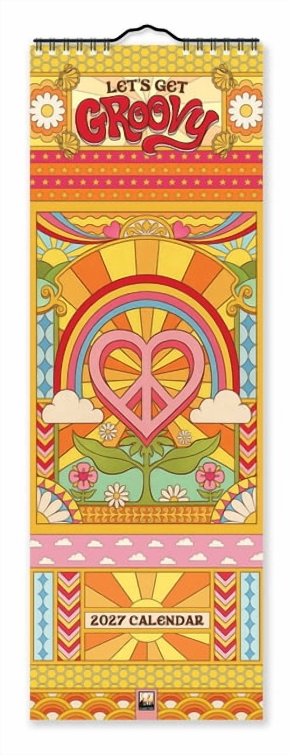 Dreamadelic: Groovy Slim Calendar 2027 (Art Calendar), (Paperback)
