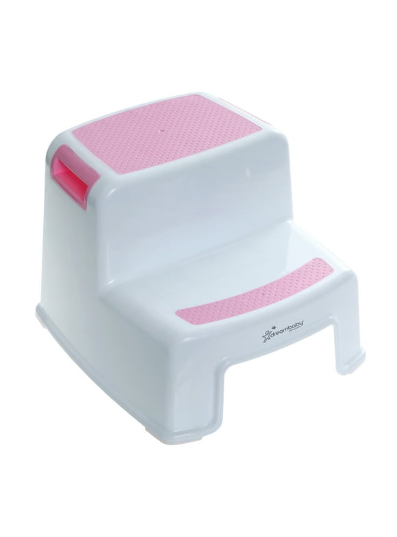 Dreambaby 2 Steps Stool for Kids and Toddlers - from Sturdy Plastic Material - Pink