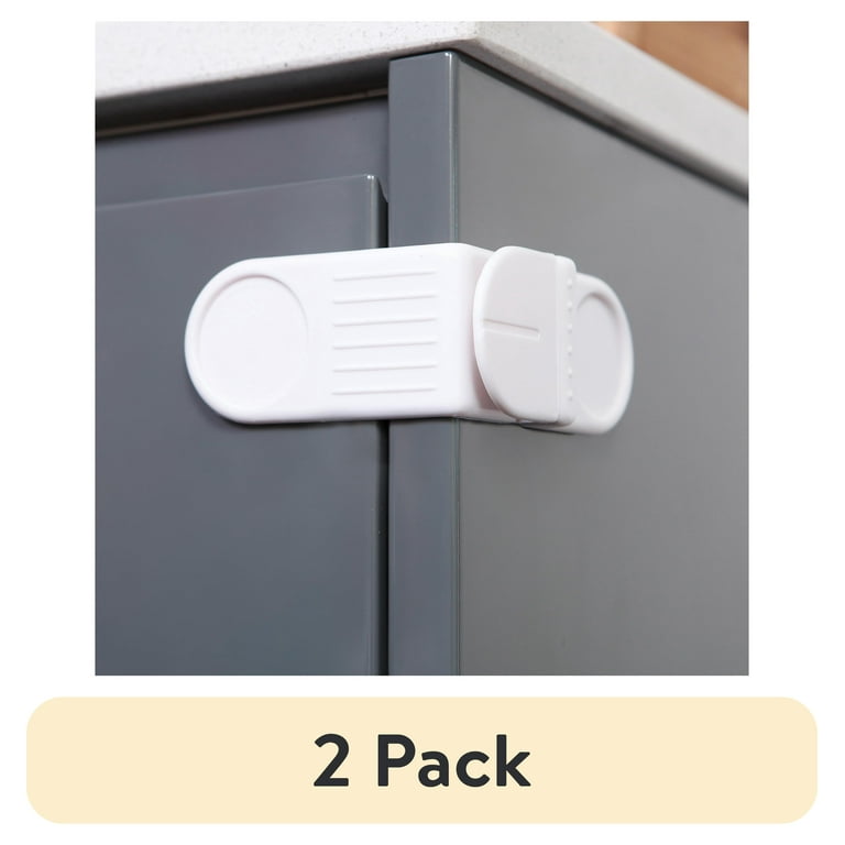 Dreambaby Black Plastic Cabinet Slide Locks 2 pk Dreambaby Black Plastic Cabinet Slide Locks 2 pk