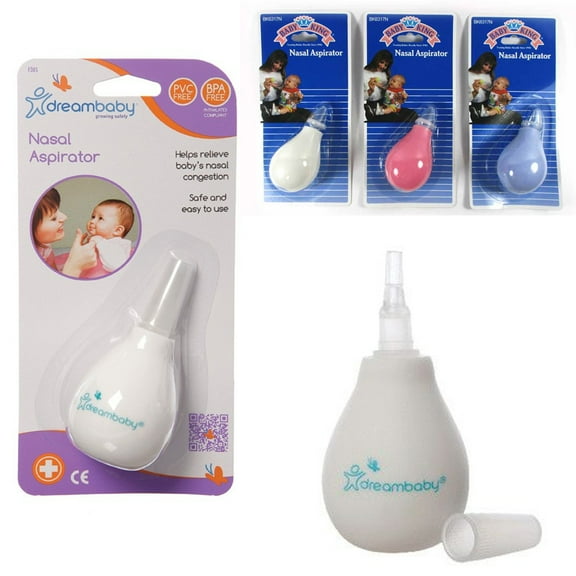 Dreambaby Baby Nasal Aspirator Bulb Infant Filter Nose Suction Clean Mucus Hospital Grade