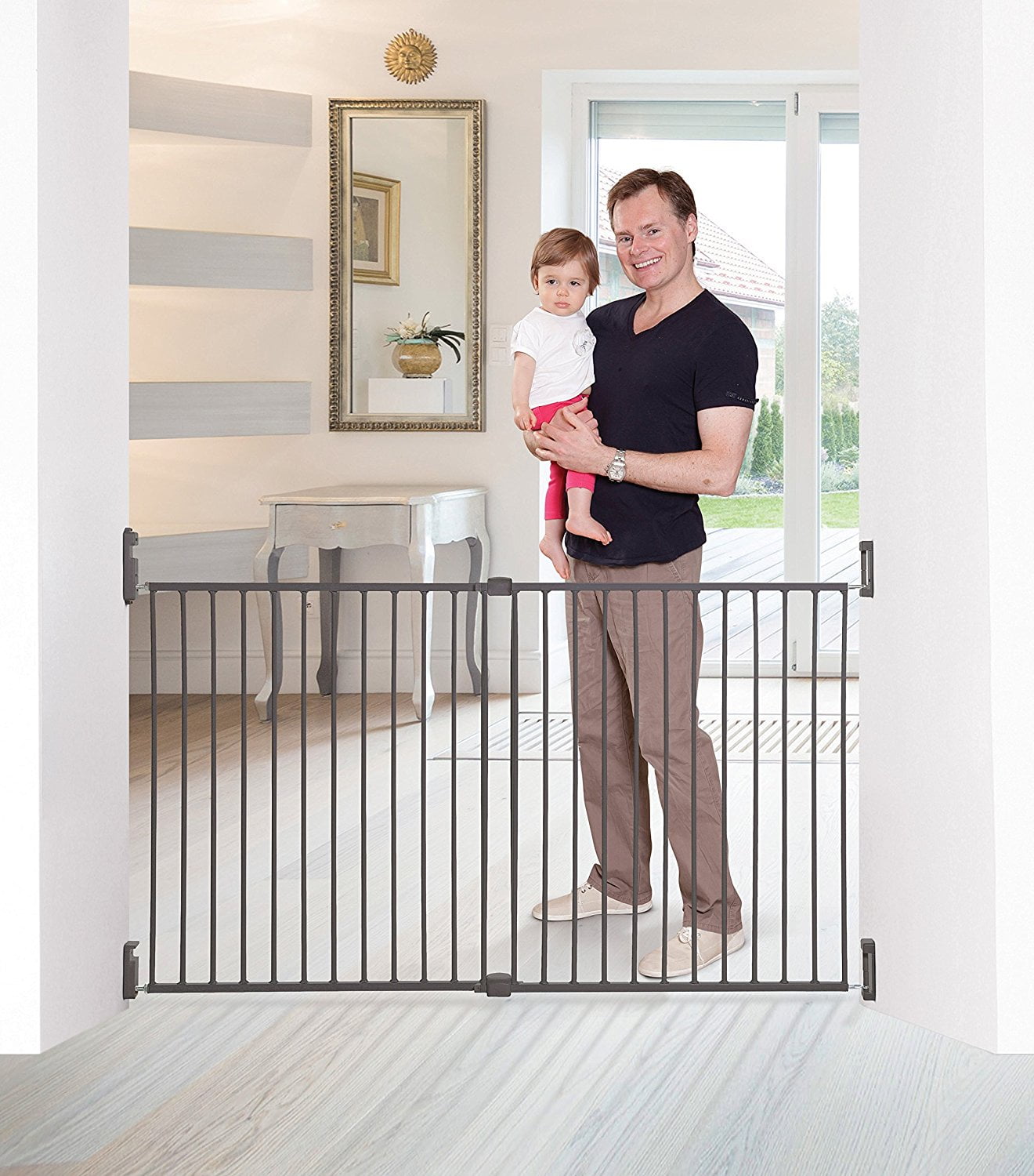 Dreambaby® Broadway Gro-Gate® with Track-It™ Technology Fits