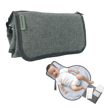 Dreambaby Fold & Go Portable Diaper Changing Pad with Pockets for Diapers & Wipes