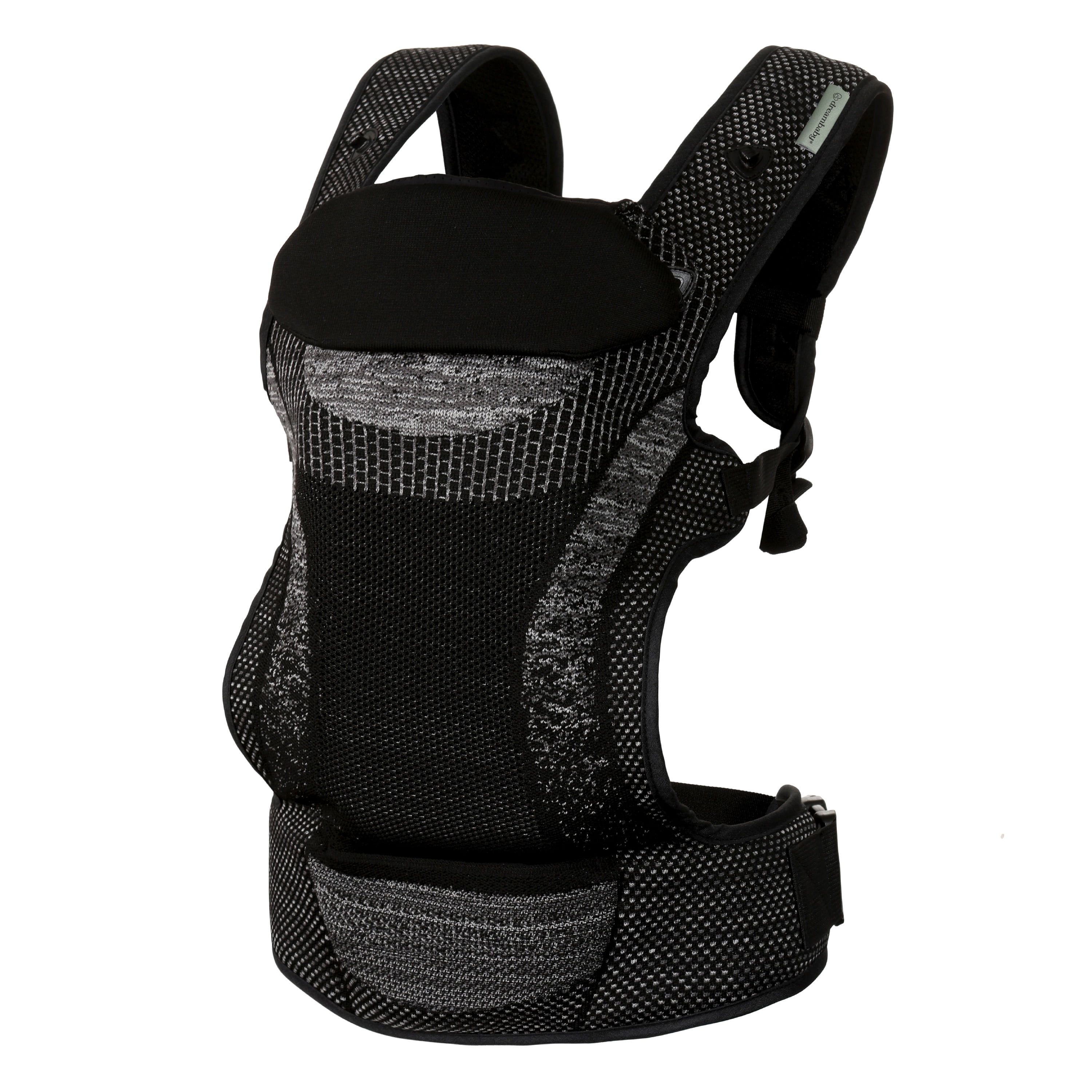 Dreambaby Inspire 3-Position Baby Carrier Newborn to Toddler, 8-33lb Front & Backpack Style Infant Carrier, Knit Fabric, Head Support, Storage Bag