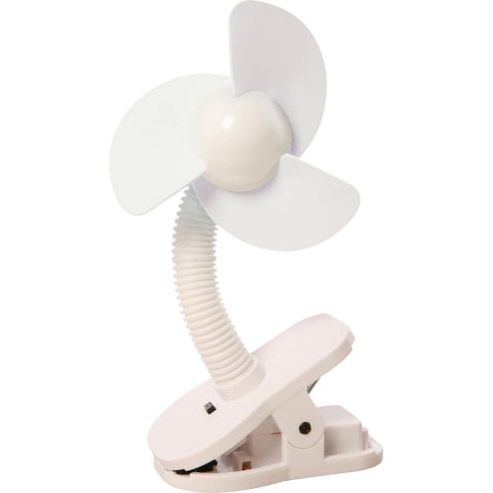 Dreambaby L229 Dreambaby Stroller Fan - White - Stroller Fan - Foam Fan - Attaches Easy - Great for On the Go Mom - Can be Used for Strollers - Cribs - In the Car and More - image 1 of 9