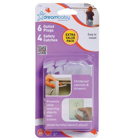 Dreambaby Outlet Plugs, Clear, Ages 0+ Baby, Toddler, Child Safety Plugs