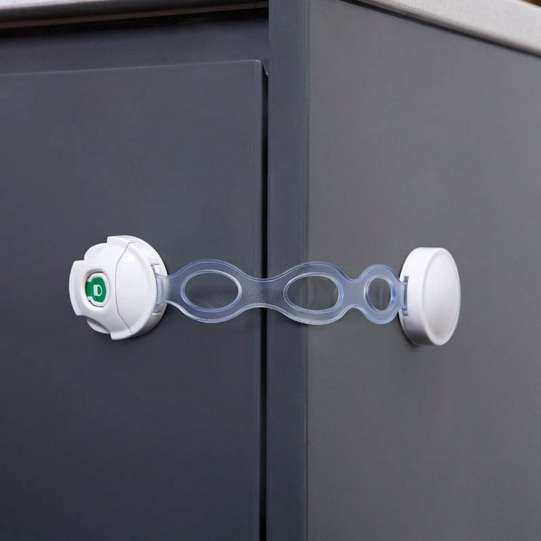 Dreambaby EZY-Check White Plastic Safety Latch 1 pk Dreambaby EZY-Check White Plastic Safety Latch 1 pk