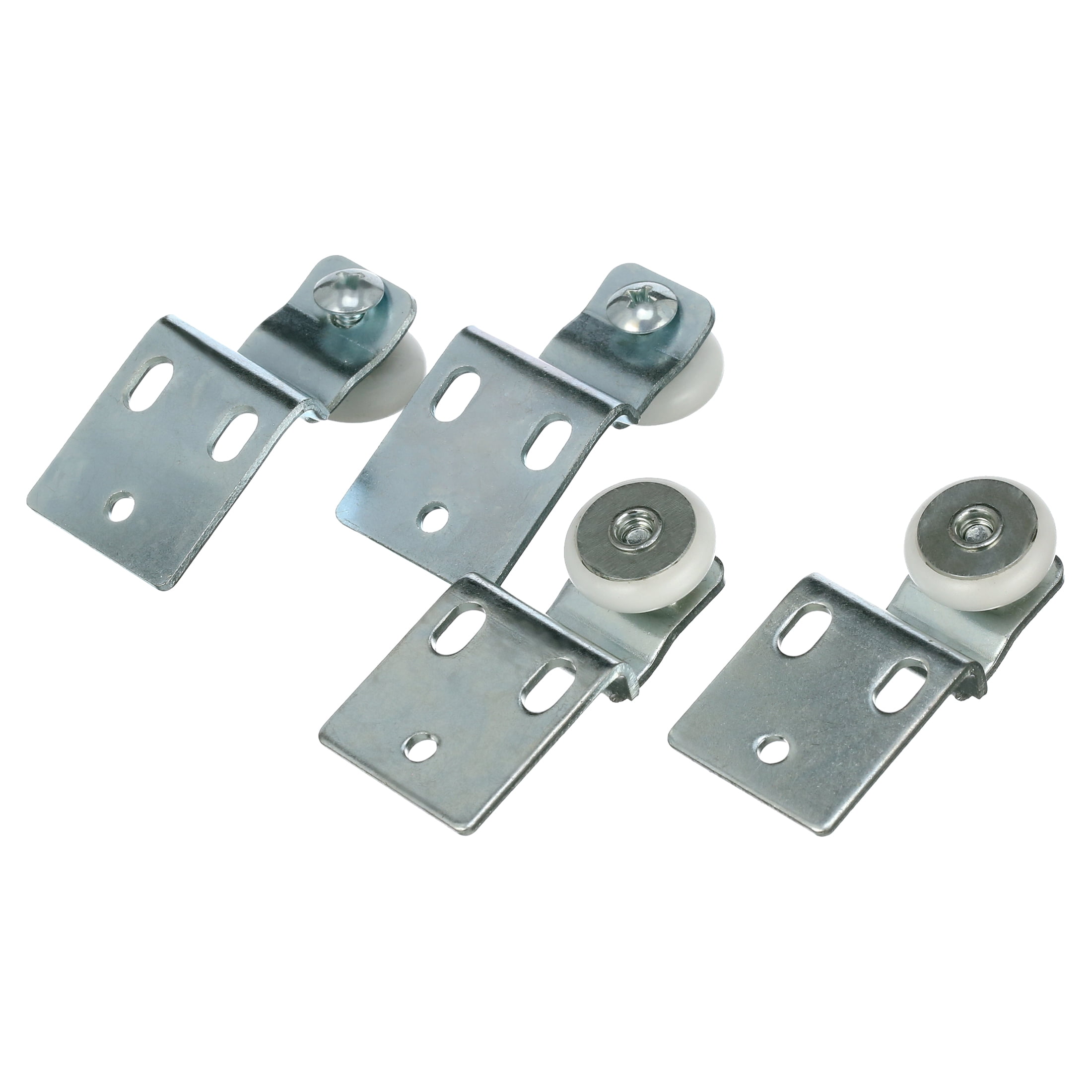 Steel and Plastic Sliding Closet Door Roller Kit, 3/4 Inch Wheel Diameter