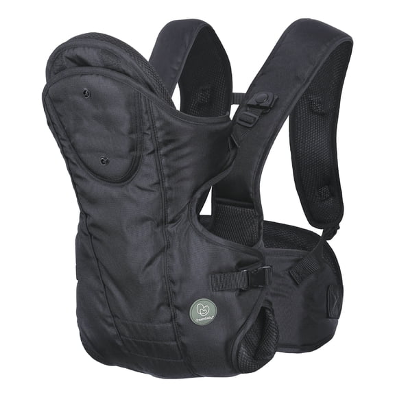 Dreambaby® Manhattan Adjustable 3 in 1 Position Baby Carrier - IHDI Approved Hip Healthy - Newborns Toddlers up to 33lbs - Fits for Most Adult Sizes - Black - Model L296