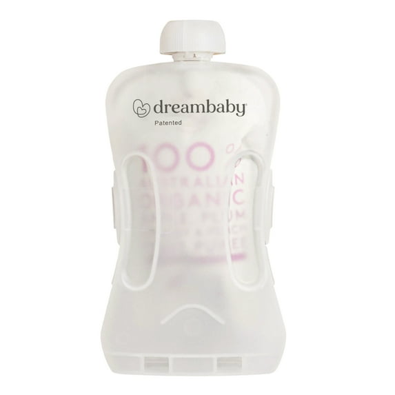 Dreambaby Pouch Pal Self-Feeding Baby Food Pouch Holder - No Squeeze, No Spill, No Mess Reusable Container for Baby Led Weaning