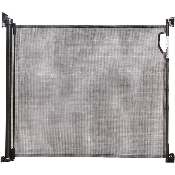 Dreambaby Retractable Indoor/Outdoor Safety Gate, Fits 29" to 55" Wide, Black