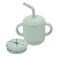 thumbnail image 1 of Dreambaby Silicone 3-in-1 Sippy Cup with Straw, Open Training Cup, and Snack Cup - Spill Proof Baby Snack Food Container, 1 of 7