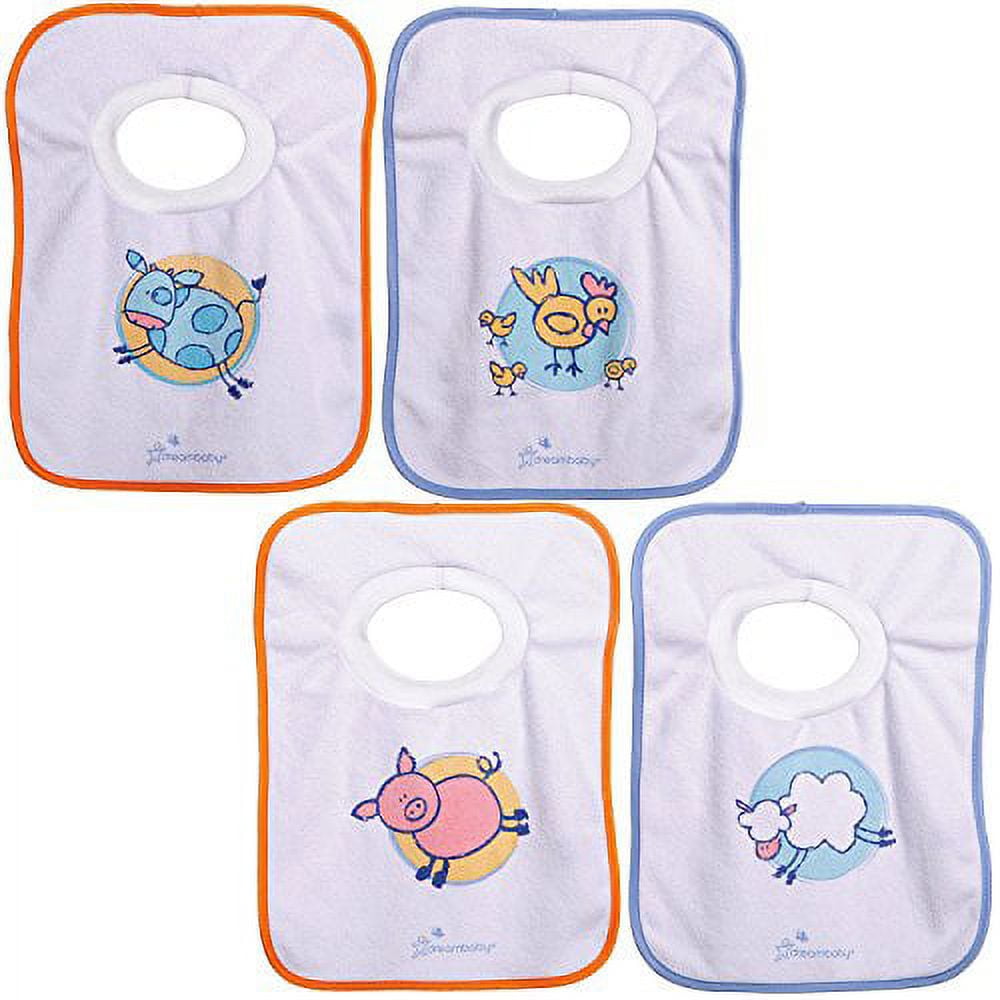 Dreambaby Terry Cloth Pullover Baby Bibs Super Absorbent for Feeding