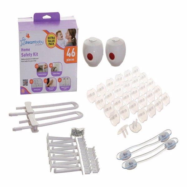Dreambaby White Plastic Home Safety Basics Kit 46 pk Dreambaby White Plastic Home Safety Basics Kit 46 pk