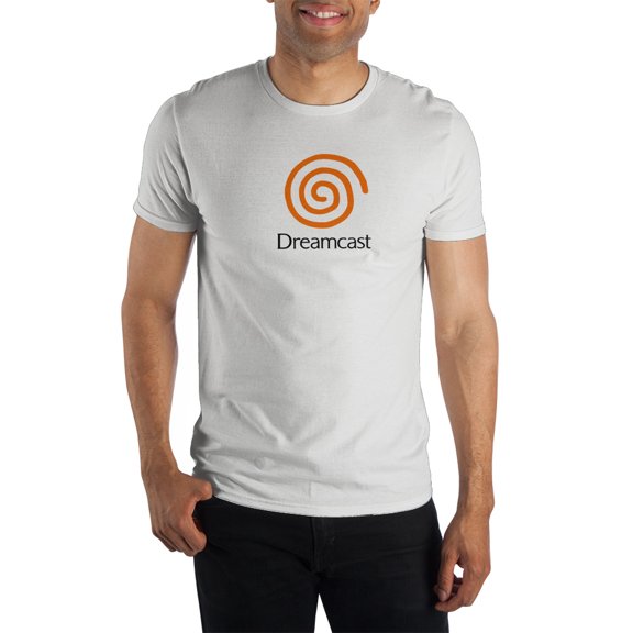 Dreamcast Retro Game Console Mens White Graphic Tee-XL