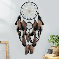 Dreamcatcher Gift under $5! kkbbma Dreamcatcher with Feathers and Beads, Bohemian Wall Hanging for Bedroom Decor, Healing and Spiritual Home Ornament, Handwoven Pendant Gift