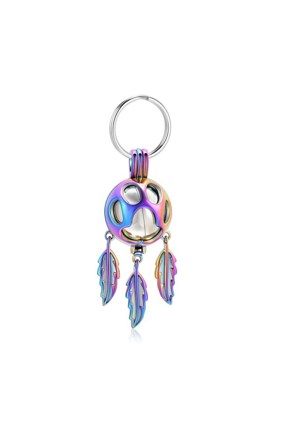 Dreamcatcher Pendant Keepsake Cremation Jewelry for Ashes Urn Necklace Lockets Keyring for Human Ashes Pet Ashes Human Memorial Keychain
