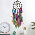 thumbnail image 1 of Dreamcatcher Wall Hanging Decor | Woven Tree of Life Art | Multicolor Feather Room Decoration | Scandinavian Home Ornament | 1 Piece | 70x20cm Size, 1 of 6