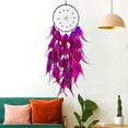 thumbnail image 1 of Dreamcatcher Wall Hanging for Home Decor, Woven Pendant with Colorful Feathers, Boho Bedroom, Living Room and Office Decoration, Spiritual Gift and Interior Accent, 1 of 7