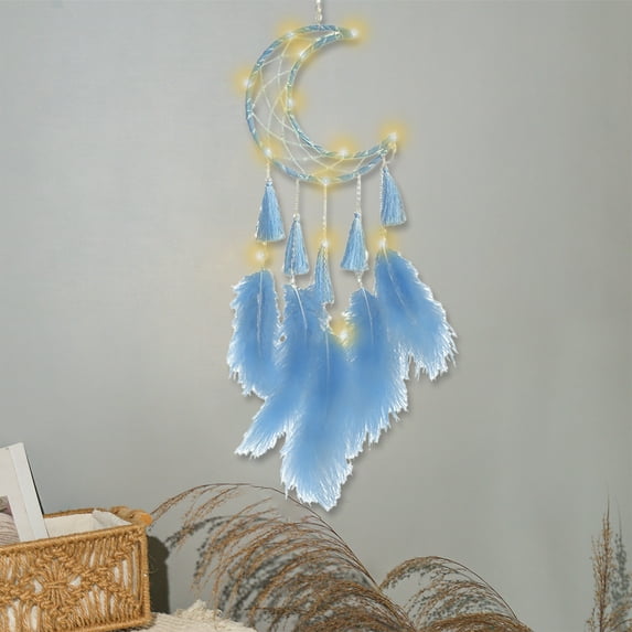 Dreamcatcher Woven Wall Hanging Home Decor Pendant Symbolic Gift for Bedroom Living Room Office Bohemian Spiritual Interior Decoration