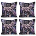 thumbnail image 1 of Dreamcatcher rose butterfly Linen toss pillowcase Decoration pillowcase Gift preferred 18x18" Cushion cover 4 set Sofa pillowcase Sofa bedroom living room car, 1 of 8