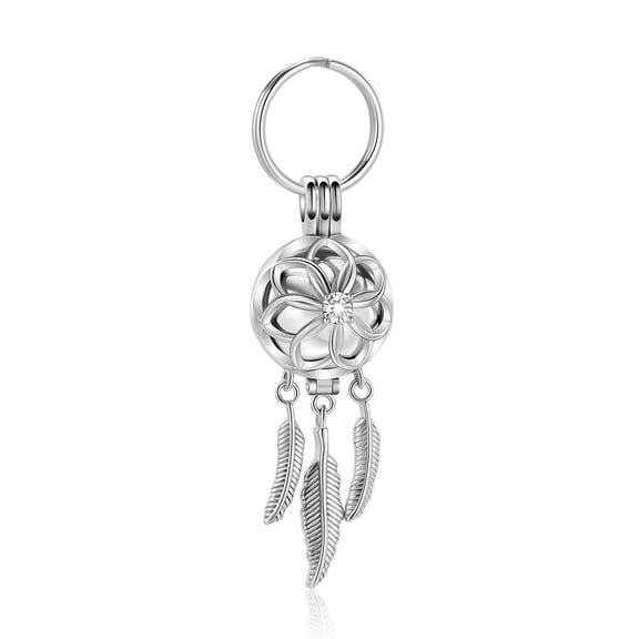 Dreamcatcher with Keepsake Urn Cremation Jewelry for Ashes Holder Urn Keychain Pendent for Ashes and Chain Urn Memorial Jewelry