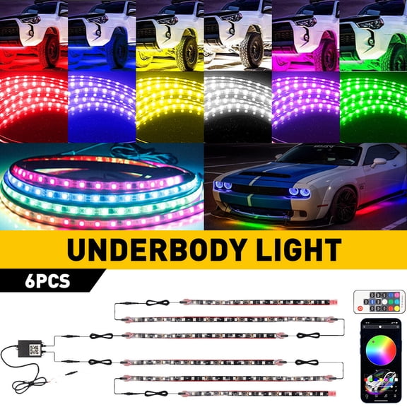 Dreamcolor RGB LED Rock Lights Neon Underglow LED Decoration Lights Super Bright