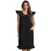 Dreamcrest Cap Sleeve Button Front Duster 7505-WHT-XL
