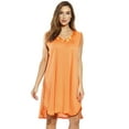 thumbnail image 1 of Dreamcrest Nightgown / Women Sleepwear / Sleep Dress (Orange, Medium), 1 of 2