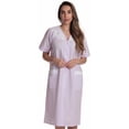thumbnail image 1 of Dreamcrest Short Sleeve Button Front Duster 8518-ROY-XL (Purple Plaid, 3X), 1 of 3