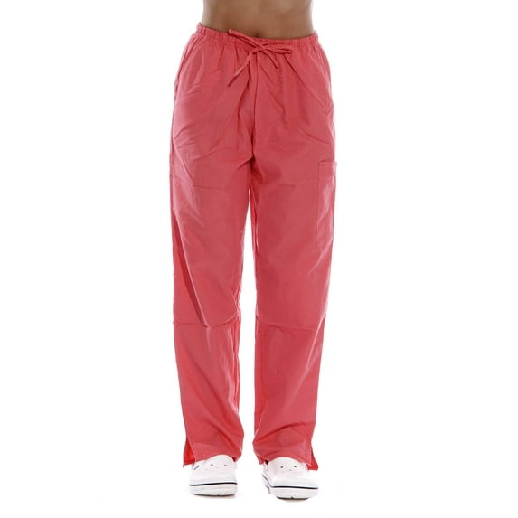 Dreamcrest Ultra Soft Women's Scrub Pants / Medical Scrubs / Nursing Uniforms (Coral, Small)