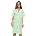 thumbnail image 1 of Dreamcrest Women's Wrinkle Resistant Short Sleeve Nightgowns & Sleepshirts, Green, XL, 1 of 4