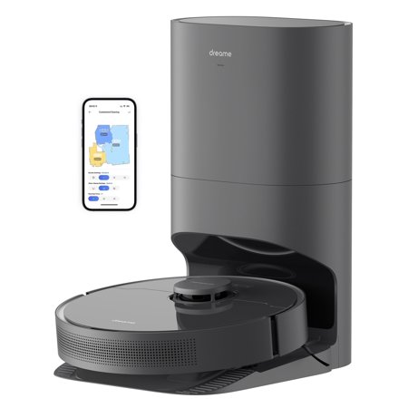 Dreame 3-in-1 Robot Vacuum and Mop, Advanced AI and LiDAR Navigation, Self-Emptying Base, D10s Plus