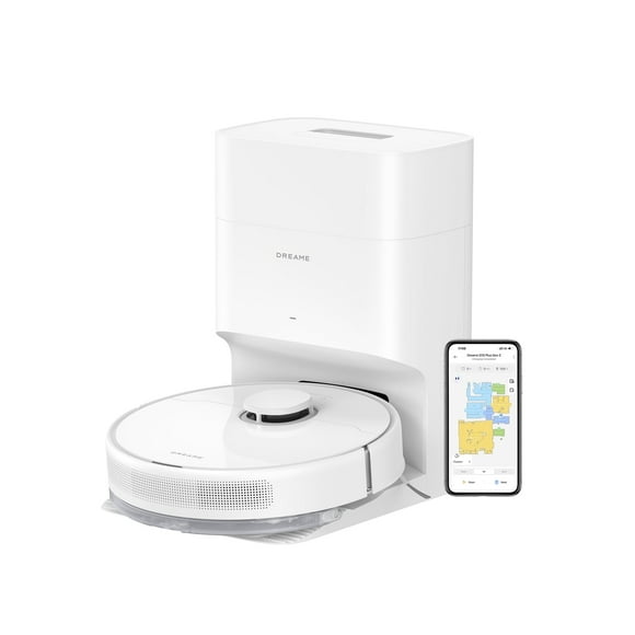 Dreame C20 Plus Robot Vacuum and Mop with Self Emptying Base for 90 Days of Cleaning, 6000 Pa Suction and LiDAR Navigation, Obstacle Avoidance, Wi-Fi Connected