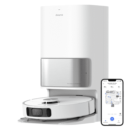 Dreame L10s Ultra Robot Vacuum and Mop Combo, Auto Mop Cleaning and Drying, Self-Refilling and Self-Emptying Base for 60 Days of Cleaning, 5300Pa Suction and AI Navigation, Compatible with Alexa