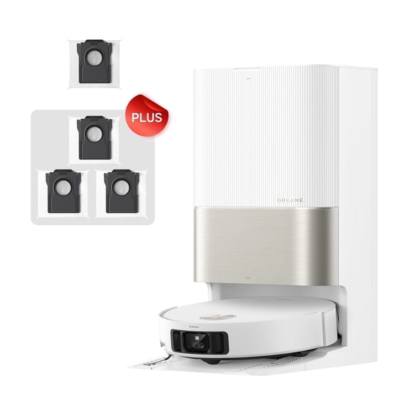 Dreame X50 Ultra White Cleaning Bundle, Robot Vacuum and Mop, Auto-Empty, Mop Self-Cleaning, 20KPa Suction, Obstacle Avoidance and 360° Navigation, Corner to Edge Deep Cleaning, Detangling Brush