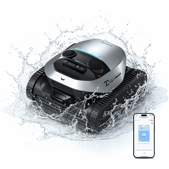 DREAME Z1 Kit Cordless Robotic Pool Cleaner (2026 Upgrade), Wall & Waterline Cleaning, 180Min Runtime,up to 1950 sq.ft, Automatic Pool Cleaner for Above & In-Ground Pools, Smart App