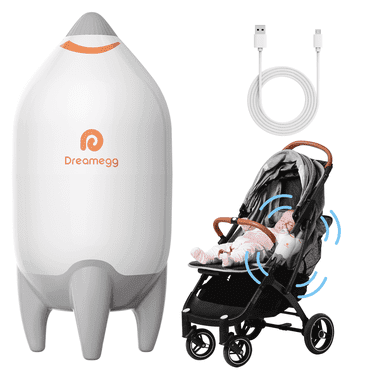 Dreamegg Stroller Rocker Baby Sleep Soother Portable Vibration Adjustable Speed and USB Rechargeable Baby Bouncer