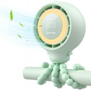 Dreamegg Portable Fan Cooling Stroller Fan for Baby, Long-Lasting Rechargeable Fan for Travel, Green