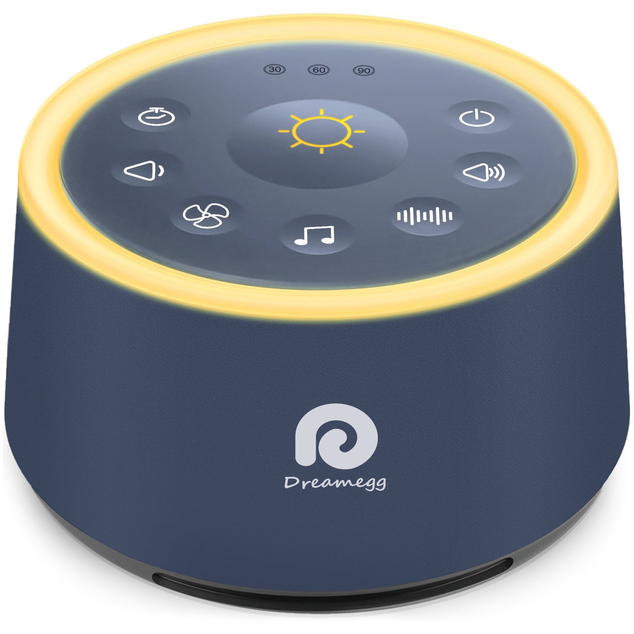 Night Machine Dreamegg White Noise Machine with Night Light Soothing Sounds Timer ...
