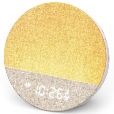 Dreamegg Sunrise Alarm Clock,White Noise Sound Machine with Dimmable ...
