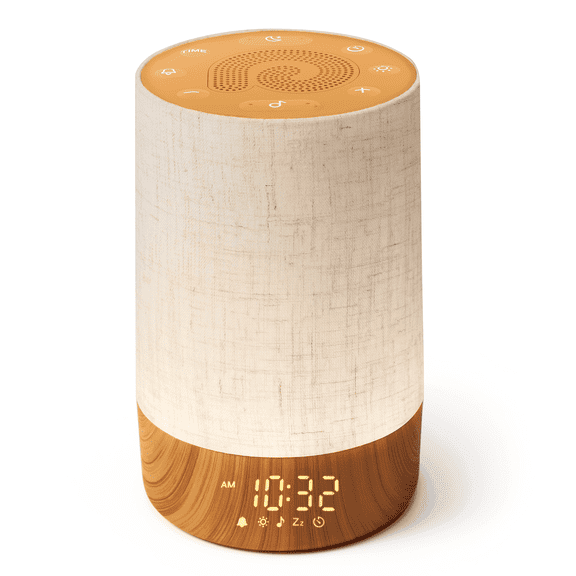 Dreamegg Sunrise Alarm Clock,White Noise Sound Machine with Dimmable Night Light,29 Soothing Sounds, Natural Wake-Up Light for Kids Adults