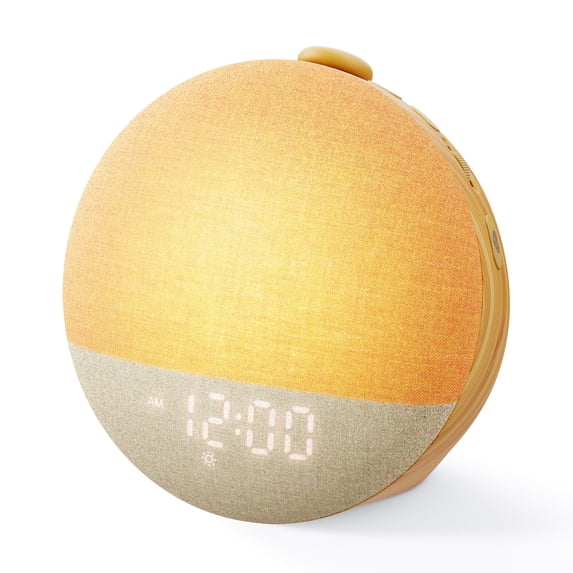 Dreamegg Sunrise Alarm Clock, White Noise Sound Machine, 29 Sleep Sounds,Wake Up Light Alarm Clock for Adults,Kids Bedrooms, Wooden