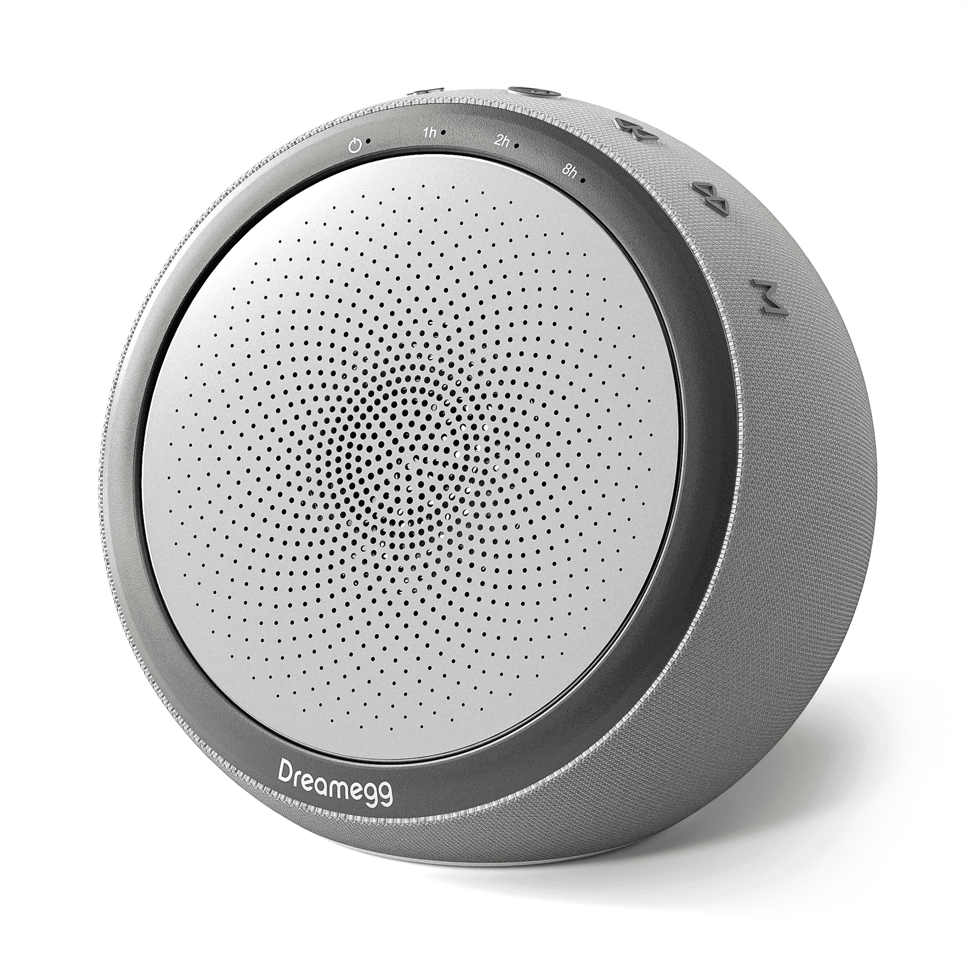 Dreamegg White Noise Machine for Sleep, Sound Machine with Alarm Clocks and Night Light for Bedrooms, Grey