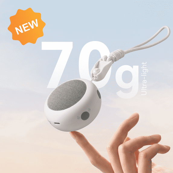 Dreamegg White Noise Sound Machine, Portable Baby Sound Machine With 19 Soothing Sounds and Timer, 20 Hours Battery Life, Easy to Pocket and Travel, White