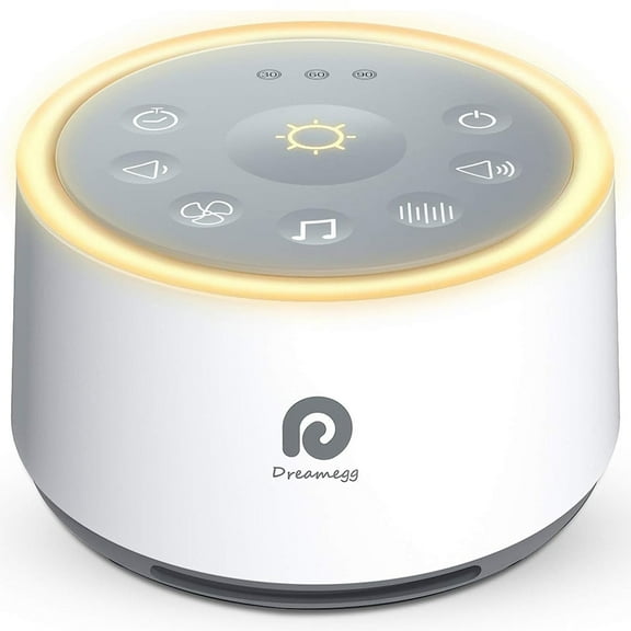 Dreamegg White Noise Machine with Night Light for Baby Kids and Adults, Bedroom Sleep Aid